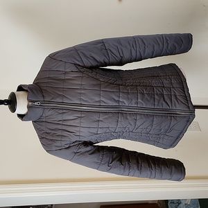 ZLC Collections Dark Gray Puffer Jacket, Size Medium